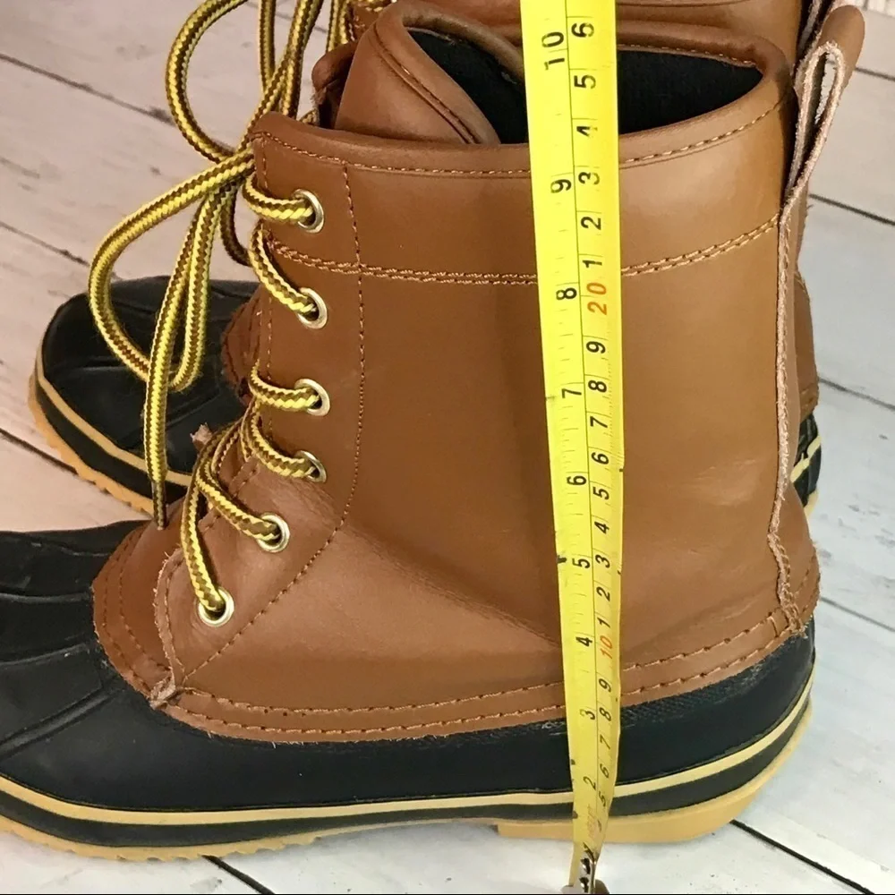 Route 66 Leather and Manmade Duck Boots